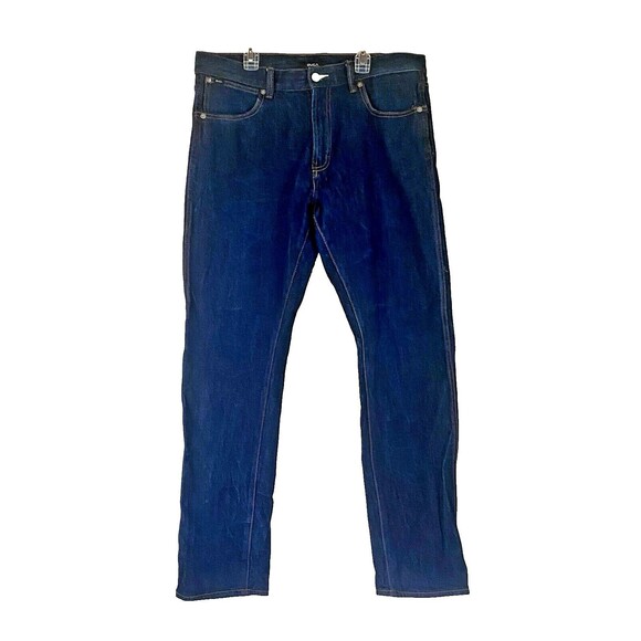 RVCA Men’s Denim Jeans Week-End Relaxed Fit Blue Stone Wash Jeans -Size 34x30
